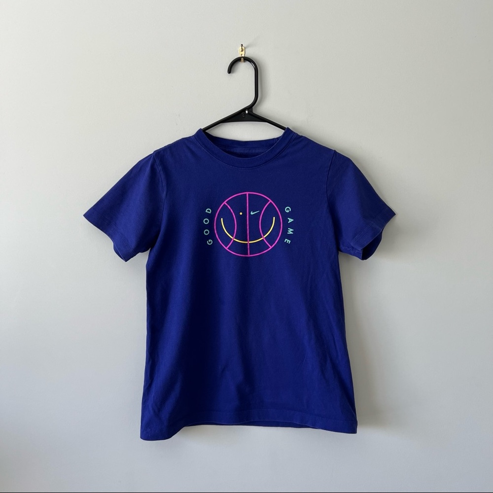 Nike Sportswear Purple "Good Game" T-Shirt Boys Medium